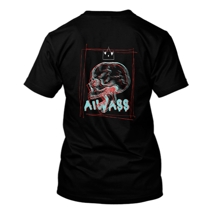 Camiseta AIWASS Skull - Preto