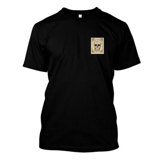 Camiseta AIWASS Caveira vintage preta