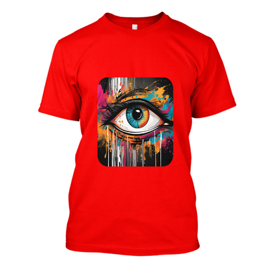 Camiseta AIWASS Olho Grafite vermelha